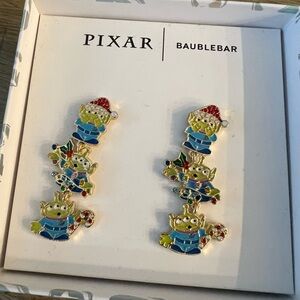 Pixar BaubleBar Alien holiday Christmas Earrings